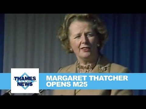 M25 Opening | Prime Minister Margaret Thatcher | M25 | British Roads | TN-86-116-016