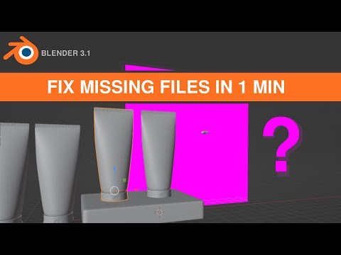 How to fix purple images in Blender? Blender missing files