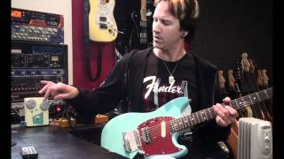 Video thumbnail for Fender Kurt Cobain Mustang and Roger Mayer Voodoo Vibe TC by james ryan