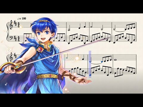 [1K SUBS SPECIAL!] Fire Emblem Main Theme - Piano Solo (sheet music in description)