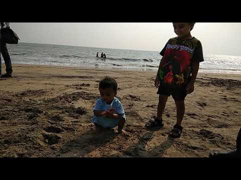 Sai Udbhav Manjigani playing in beach(1)