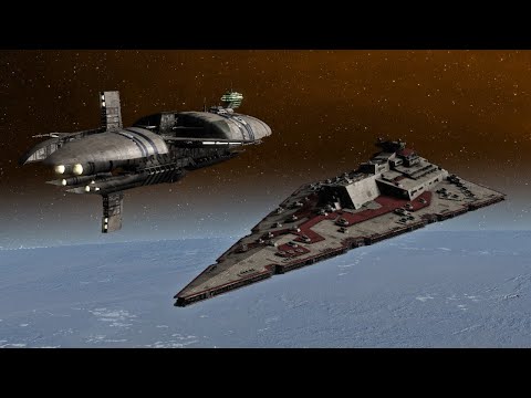 Mandator II vs CIS Fleet - Star Wars: Empire At War Remake NPC Battle