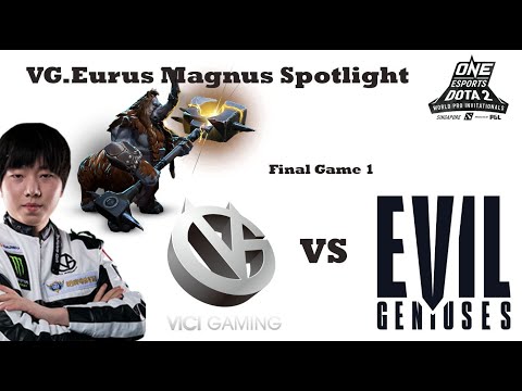 VG.Eurus Magnus VS EG Game 1 in Final ONE Esports Dota 2 World Pro Invitational Singapore