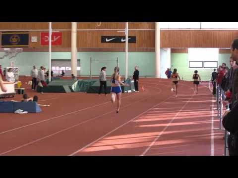 BBM Halle 26.01.2014 - 200m Frauen 3. Zeitlauf