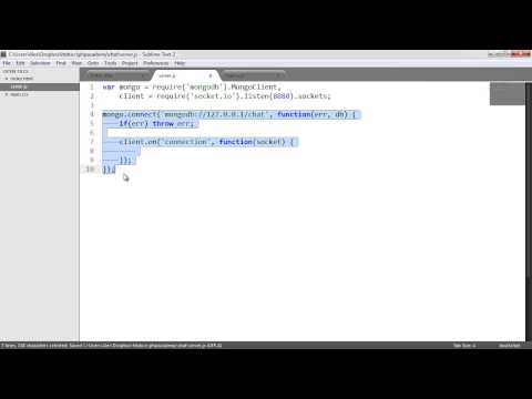 Node js Real Time Chat Inserting Data Part 4 7
