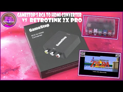 GameStop's RCA to HDMI Converter vs The RetroTINK 2X Pro - Composite and Component Comparisons (Pt1)
