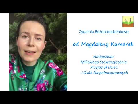 Magdalena Kumorek składa życzenia niepełnosprawnym dzieciom!