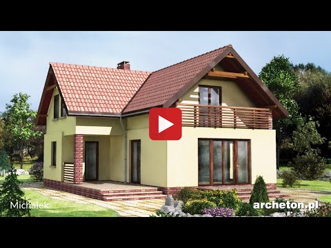 Projekt domu Michałek - archeton.pl -  z użytkowym poddaszem 159,8 m2