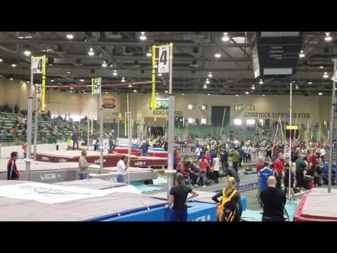 Mariah Lark 11 feet 10 inches.  2017 Pole vault summit