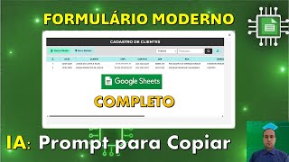 Modern Customer Registration with AI in Google Sheets | Complete with 1 Prompt