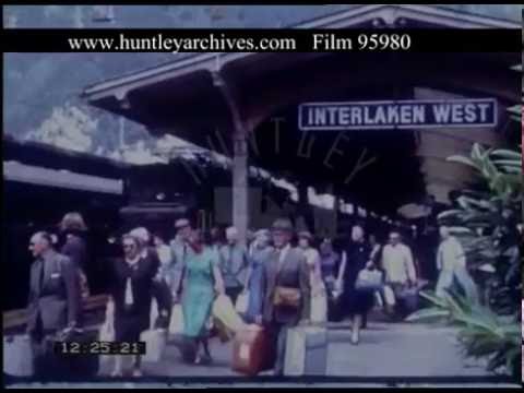 Train Arrival In Interlaken, 1960s - Film 95980