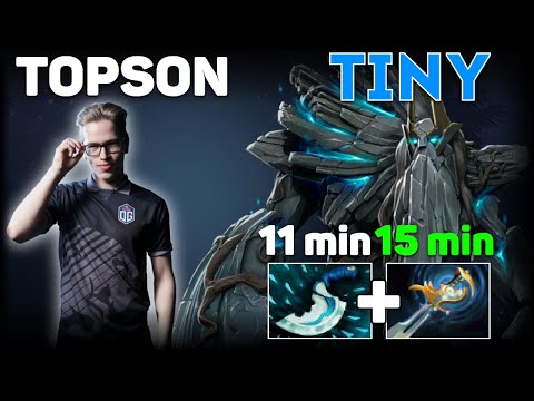 Topson DOTA 2 Tiny Mid 7.29 Gameplay - OG DOTA 2