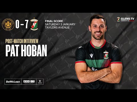 Post-Match interview |  Carrick Rangers 0-7 Glentoran | 3 January 2026 - Pat Hoban