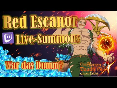 Red Escanor: Live-Summons!!! Irgendwas zwischen Dumm und Lucky ;D | 7DS Grand Cross