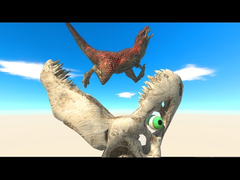 New Mutant Dinosaur Head Eats All Units - Animal Revolt Battle Simulator