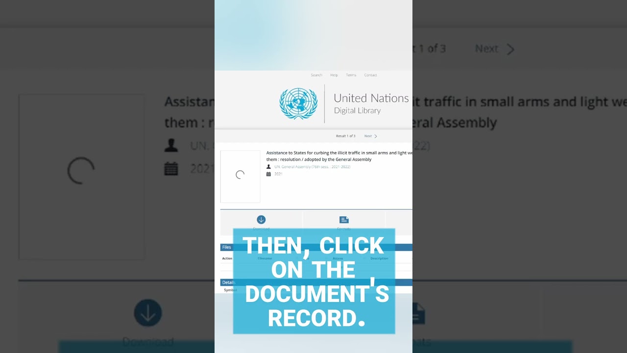 Finding related documents in UN resolutions