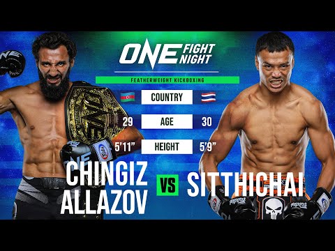 KICKBOXING SLUGFEST 🔥🥊 Chingiz Allazov vs. Sitthichai Full Fight