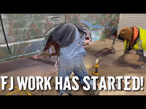 We’ve started cutting rust on the FJ! #fj60 #rustrepair