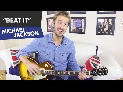 "Beat It"  Guitar Lesson Tutorial -