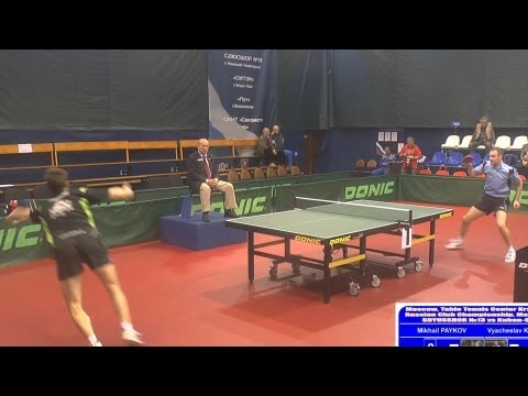 Mikhail PAYKOV vs Vyacheslav KRIVOSHEEV Russian Premier League Playoff Table Tennis