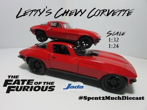 Letty's Chevy Corvette Diecast (Jada) The Fate Of The Furious (F8) Scale 1:32 & 1:24