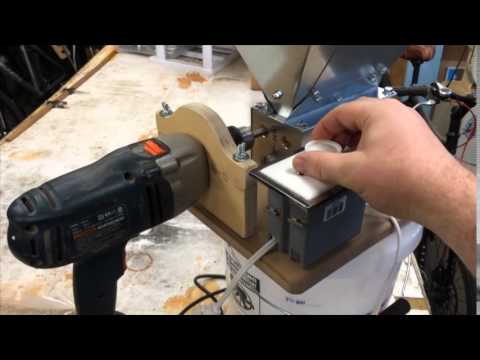 Drill mount and speed control for MM-3 grain mill