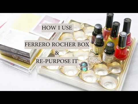 DIY Jewelry & Storage with Ferrero Rocher Containers | RE-USE FERRERO ROCHER Containers