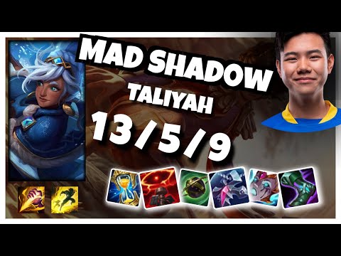 Taliyah vs Hecarim MAD Shad0w JUNGLE (13/5/9) - v11.5