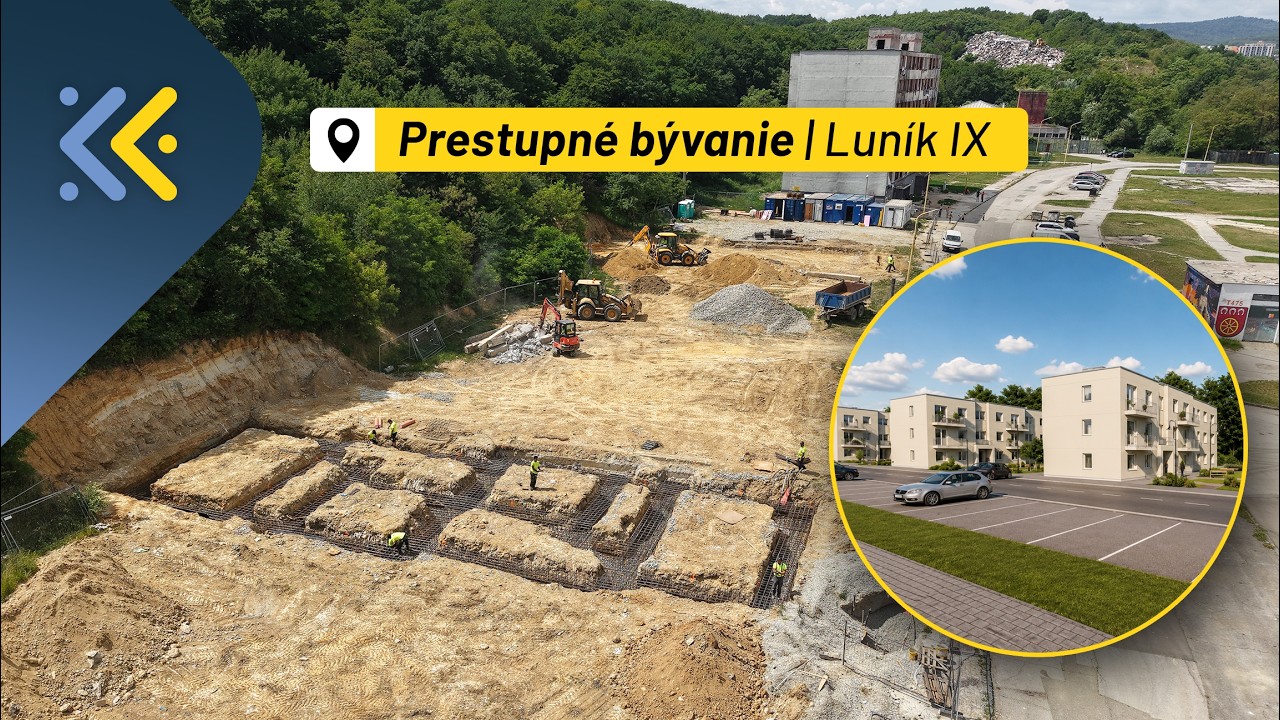 Náhľad videa Luník IX sa mení! Pozrite si naštartovanú výstavbu prvého zo štyroch bytových domov