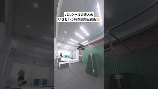 パルクールの達人のいざという時の危険回避術🤯 #パルクール #parkour #受け身 #ukemi