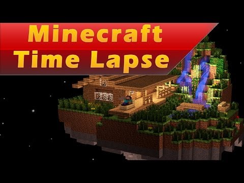 Lets Time - Minecraft Animation scene, Lets time lapse: Floating island