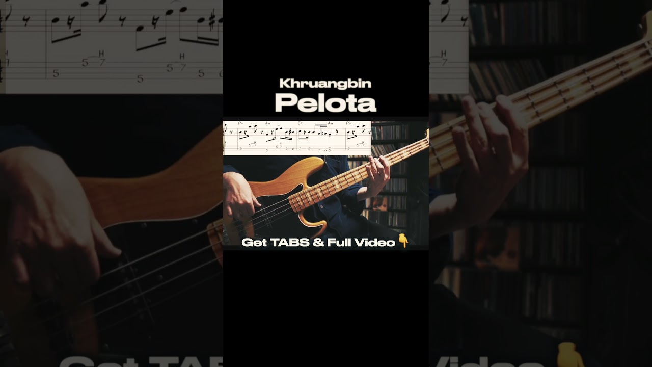 Khruangbin - Pelota | Bass Cover with TABS 🎸💃 #shorts