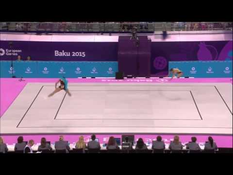 JJEE Baku 2015 - Aerobic - Q  MP - Portugal (Ana Macanita-Tiago Faquinha)