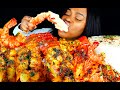 KING CRAB SEAFOOD BOIL MUKBANG SEAFOOD MUKBANG CHEESY ALFREDO SAUCE SEAFOOD BOIL ASMR EATING