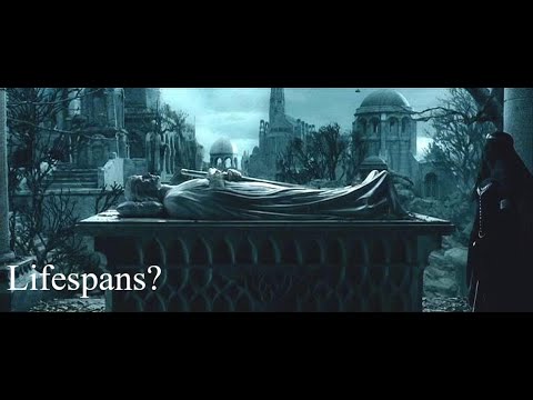 The lifespans of Tolkien's races.