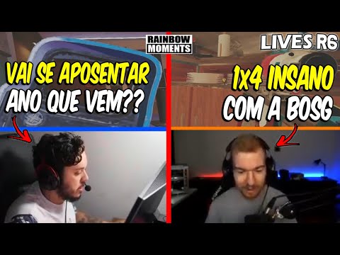 NESK FALANDO SOBRE SUA APOSENTADORIA, CLUTCH 1x4 INACREDITÁVEL DO PENGU - MELHORES MOMENTOS LIVES R6