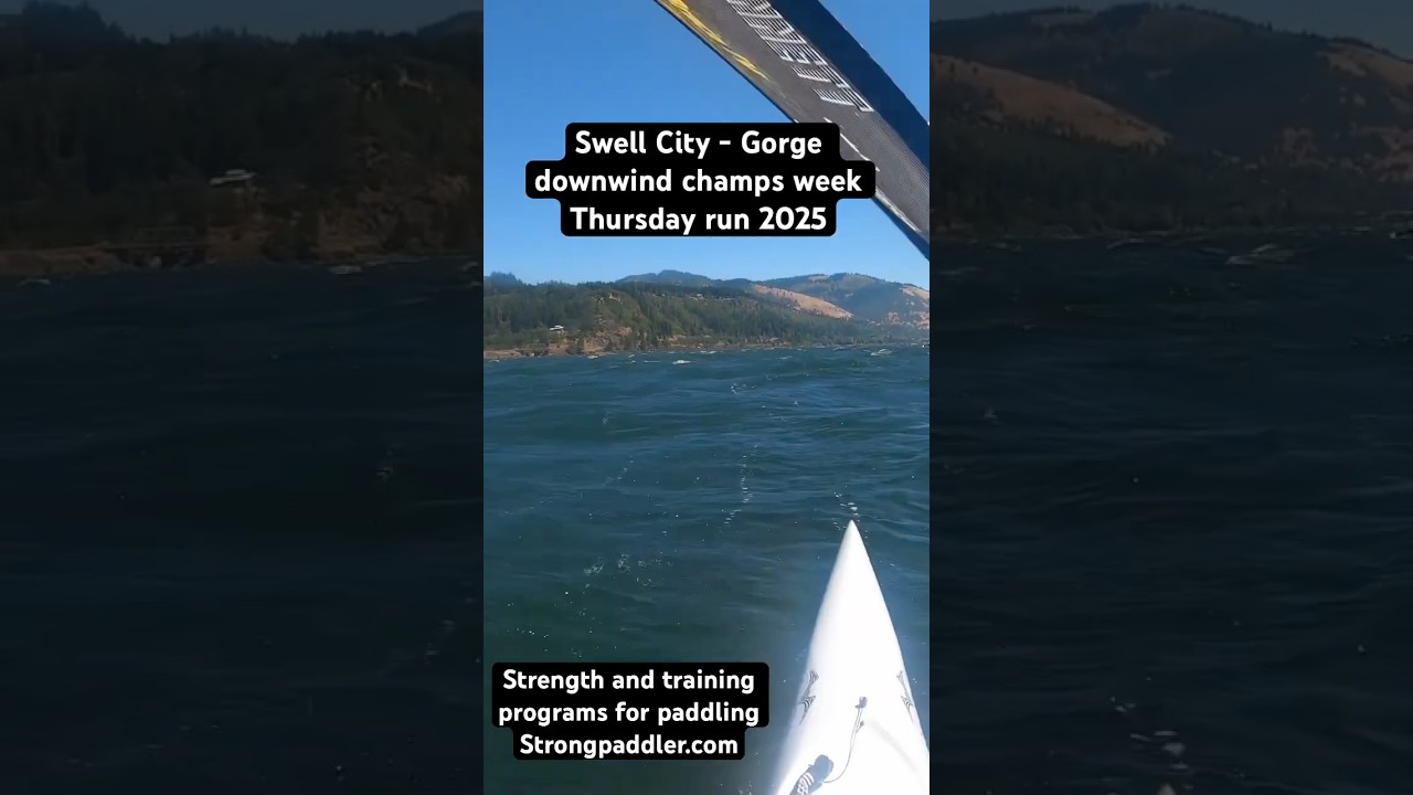 Swell city downwind - gorge downwind champs week Thursday 2025