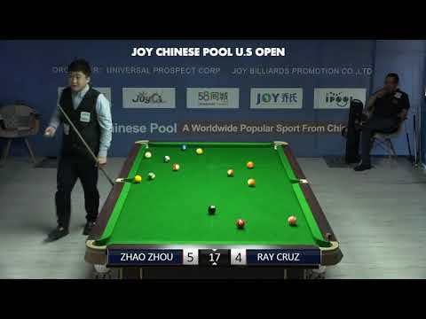 Zhao Zhou VS Ray Cruz - Part 2 - 2018 Joy Chinese Pool U.S. Open