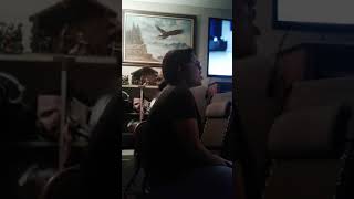 Angelina singing Oceans (Where Feet May Fail) by Hillsong United