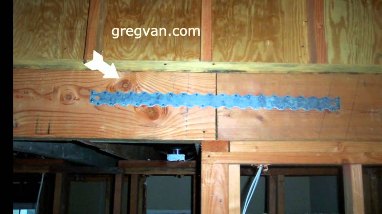Avoid Knots If Possible When Nailing Straps - House Framing and Building Hardware
