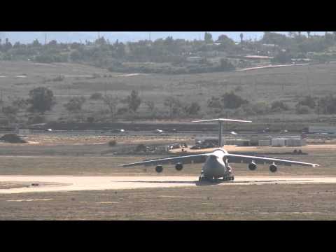 C-5s at March Air Reserve Base, California (HD) 1280x720