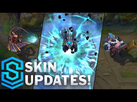 Skin Updates - Pug'Maw, Moo Cow Alistar, Hextech Galio and Enchanted Galio