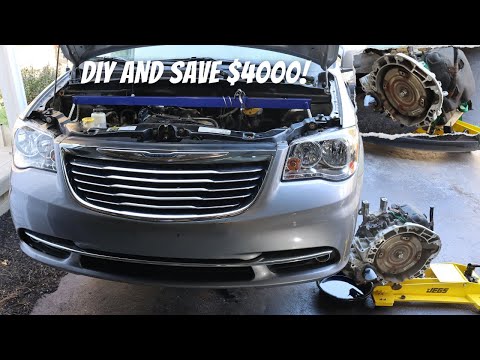 How to Remove Chrysler Town & Country 62TE Transmission Dodge Caravan (Every Step in Description!)
