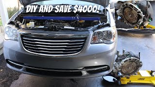 How to Remove Chrysler Town & Country 62TE Transmission Dodge Caravan (Every Step in Description!)