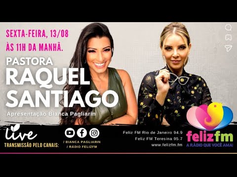 Bianca Pagliarin em um bate papo com a Pastora Raquel Santiago