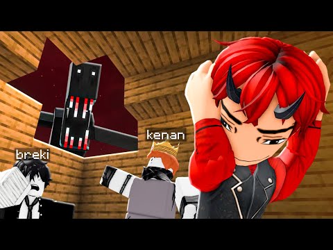 we found The Man From The Fog in Minecraft and it was creepy... (ft. breki and kenan)