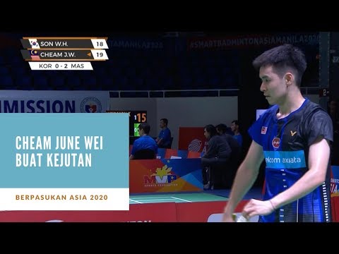 Berpasukan Asia 2020: Cheam June Wei kalahkan veteran Korea | 2-1 | Astro Arena