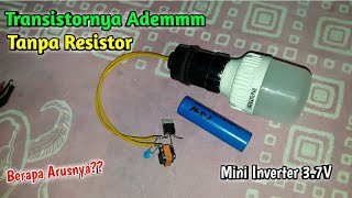 Download lagu Coba Rakit Mini Inverter 3.7V Tanpa Resistor Dan Hasilnya Transistor Bisa Adem Tidak Panas mp3
