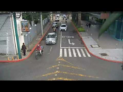 VIDEO: Muerte de motorista en zona 14 ocurrió tras una disputa en la vía pública