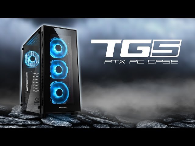 Sharkoon TG-5 USB 3.0 Cristal Templado Negra/Azul video
